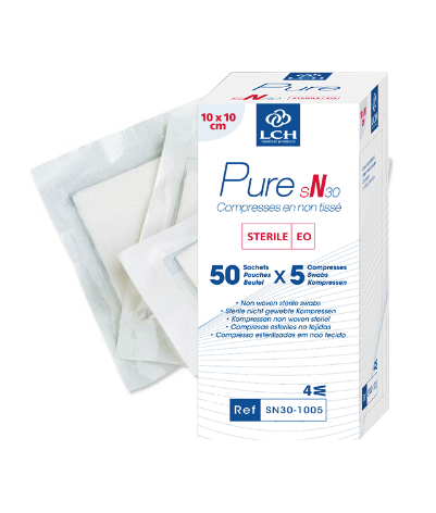 LCH compresse stérile non tissée Pure - Pansement plaie